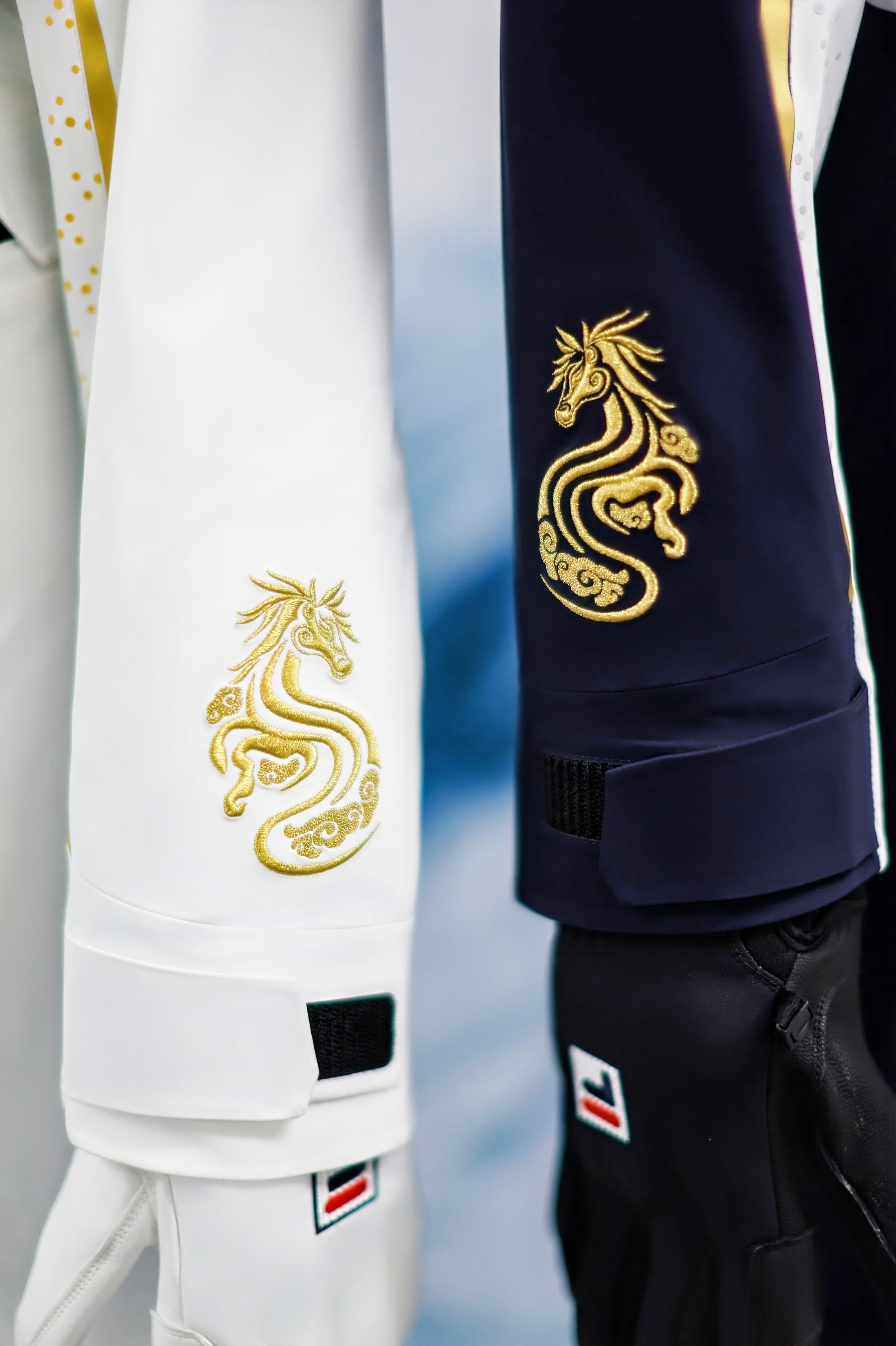 FILA 4810凌峰科技比赛服“马到成功”刺绣纹样两种配色特写.jpg